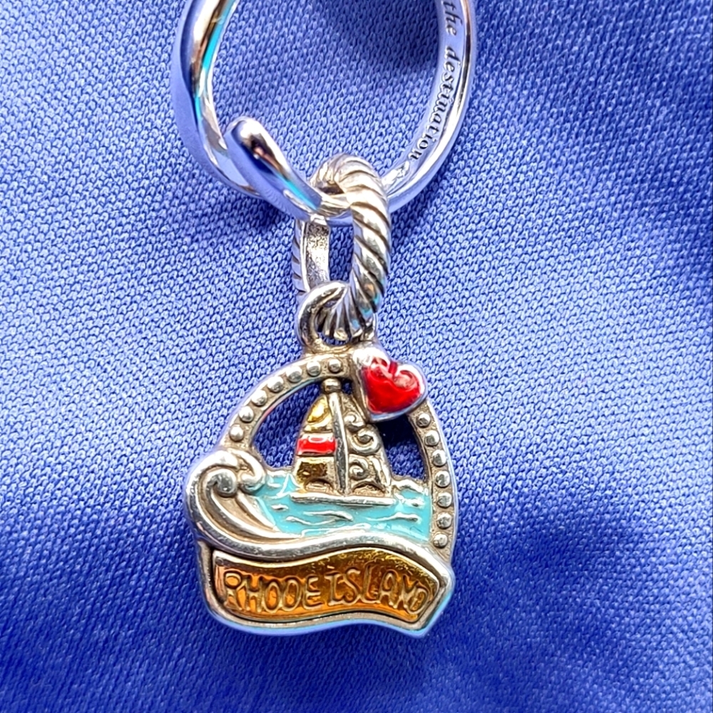 Brighton Charm Rhode Island Ocean State Charm! Sailboat on water!